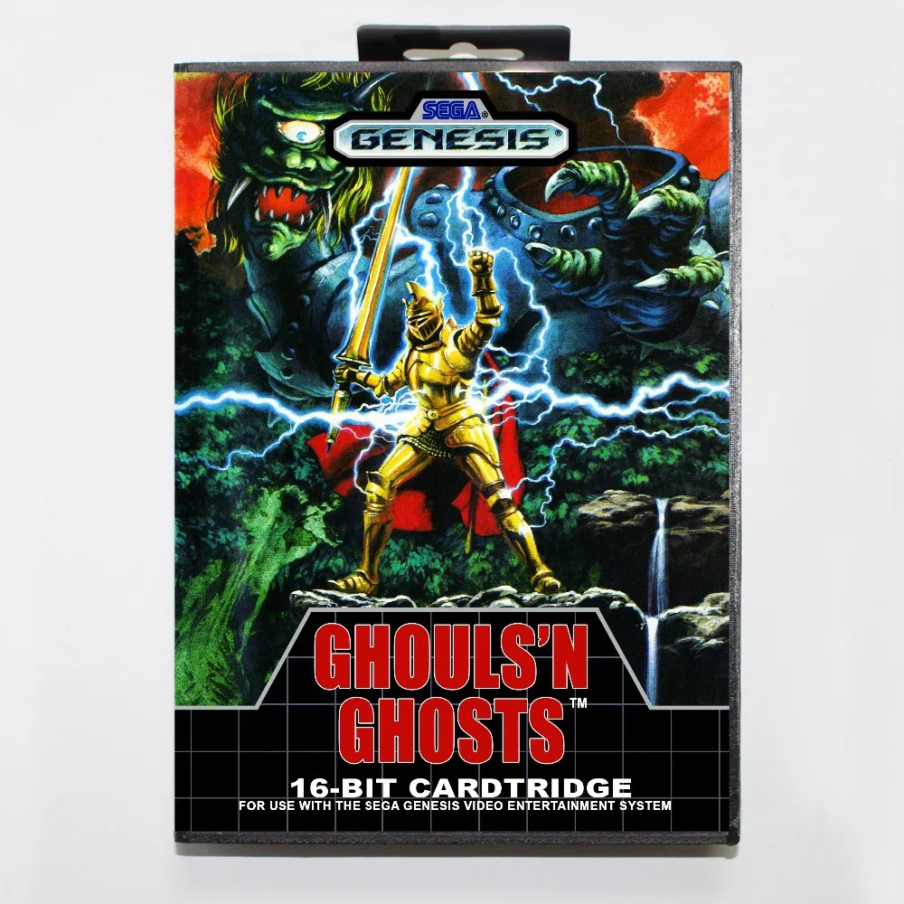16 бит sega MD игровой Картридж с розничной коробкой-Ghouls 'N Ghosts игровая карта для системы Megadrive Genesis