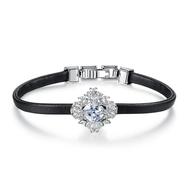 Медная Инкрустация 3A циркон браслеты простая Мода Европа и Америка Популярные