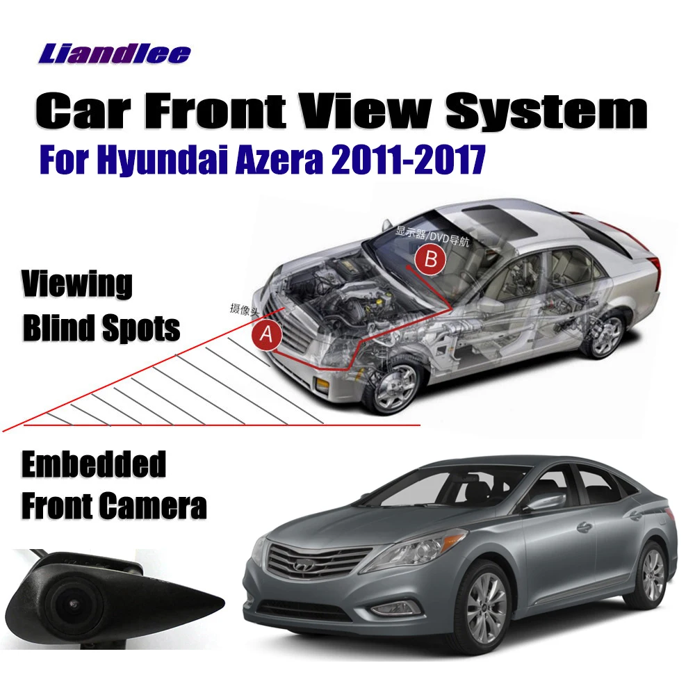 

Car Front LOGO Grill Camera For Hyundai Azera 2011-2017 2015 Not Reverse Rearview Parking CAM Wide Angle