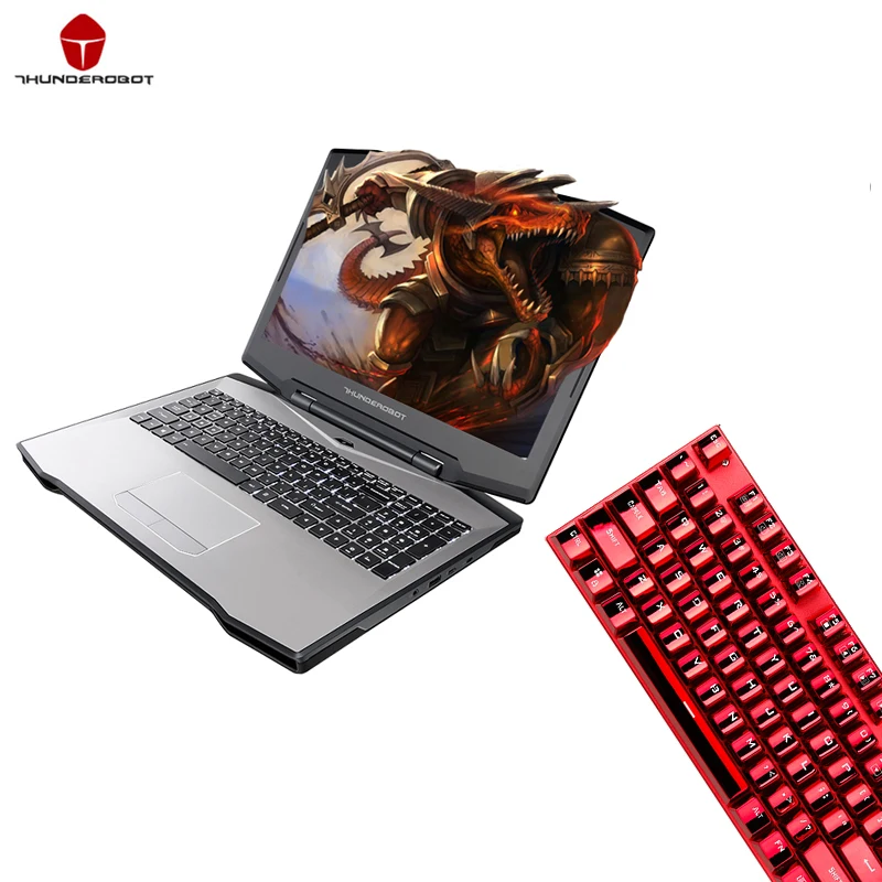 ThundeRobot 911 S5Ta Игровые ноутбуки GTX1050Ti i7 7700HQ 15 6 &quotips 1080 P 128 ГБ SSD 8 Оперативная память 1