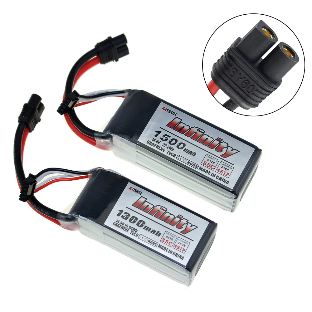 Infinity 4S 14 8 V 1500 мА/ч 85C графеновой батареи LiPo Батарея Перезаряжаемые XT60 разъем