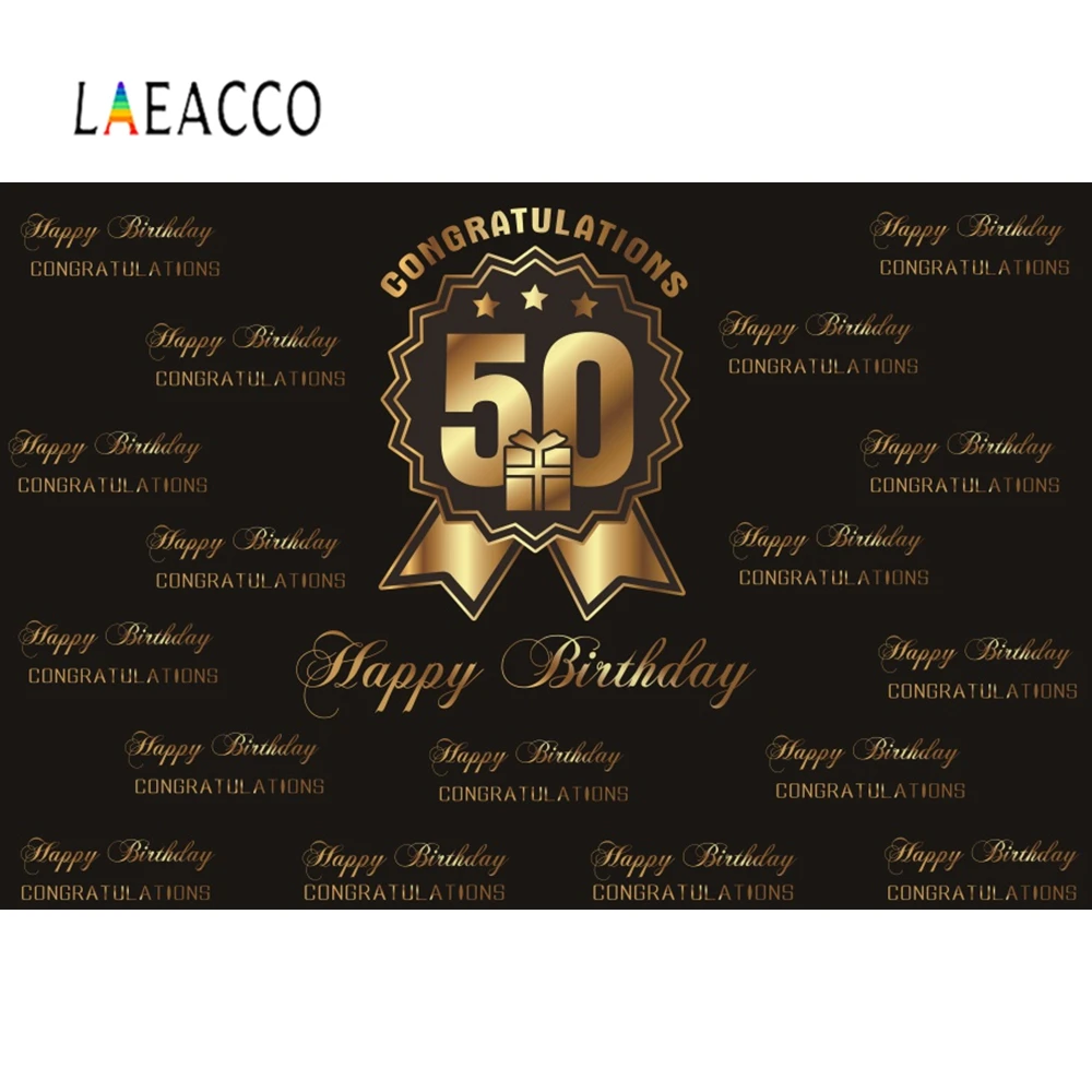 Laeacco с днем 30th 40th 50th день рождения постер сцена фотографический фон
