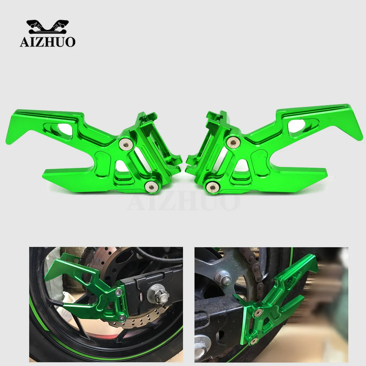 CNC алюминий для KAWASAKI Мотоцикл Цепь регулировщик натяжителя autobike цепь регулятор