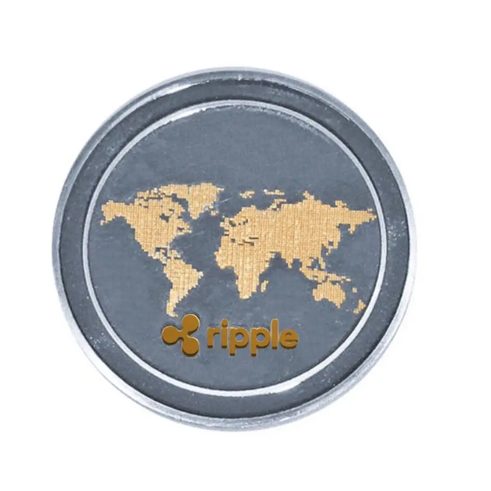 1 шт. гофрированная монета XRP CRYPTO памятная пульсация круглые коллекторы