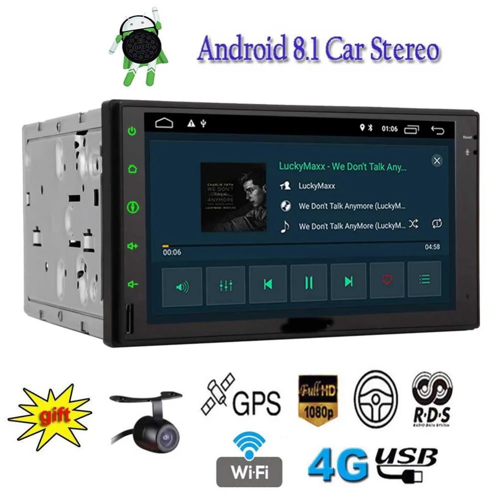 Сенсорный экран Встроенный WiFi Bluetooth AM/FM/RDS поддержка 3g/4G DVR dab Eincar Авто Android 8 1 2 Гб ram +