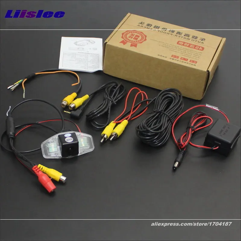 

Liislee Intelligent Parking Tracks Rear Camera For Honda Civic VII VIII / City 4D Backup / NTSC RCA AUX HD SONY CCD