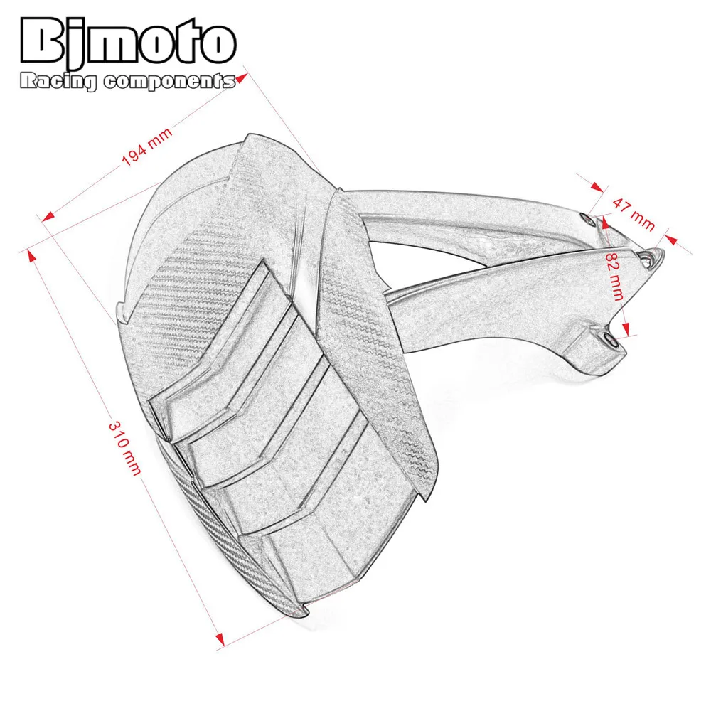 Bjmoto черные мотоциклетные Мотокросс R1200 GS из АБС пластика для колес Стикеры колеса