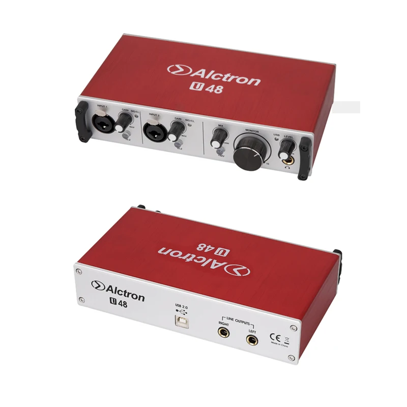 Alctron U48 24 битная двухканальная внешняя звуковая карта USB преобразует сигнал от A до