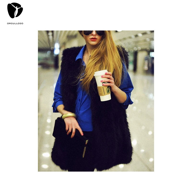 2019 Elegant Women Faux Fur Coat Winter Warm Soft New Fashion |