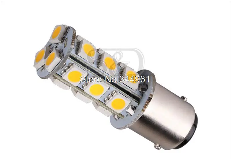 1 шт. 1142 BA15D 18 SMD 5050 Задний сигнал поворота лампы теплые белые светодиодные
