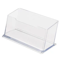 fashion acrylic clear desktop business card holder stand display dispenser office supplies stationery tools