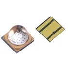 Светодиодный Кристалл SMD3535 6565 SMD3535, 10 шт., УФ нм, высокая мощность, легкая бусина, керамическая основа, кварцевые стеклянные линзы, медицинская Бесплатная доставка