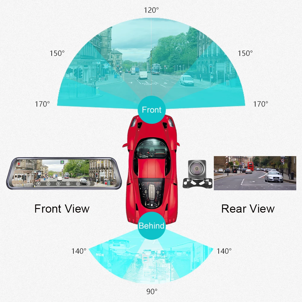 ANSTAR Новинка 4G Android DVR Dash камера HD 1080P Зеркало Dvr Автомобильная камера рекордер ADAS системы сигнализации Dash Cam ночное видение