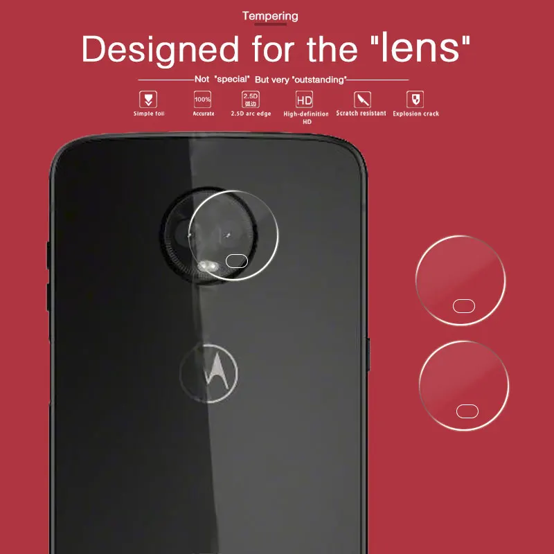 Ультра тонкий прозрачный чехол накладка Камера объектив из закаленного Стекло