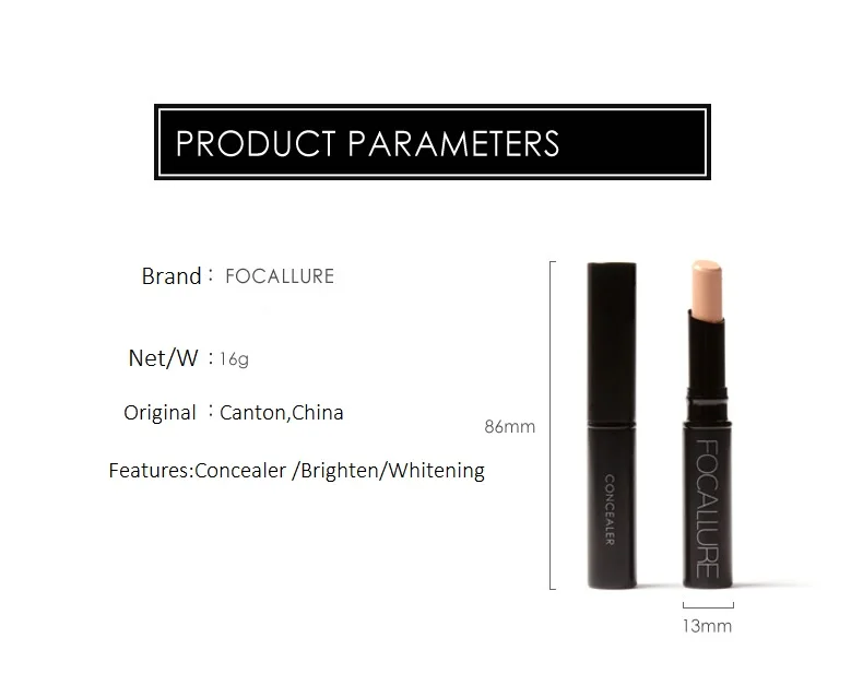 Foucallure корректор Стик карандаш лицо глаза губы контур основания корректор-ручка Красота корректор цвета «нюд» макияж инструменты