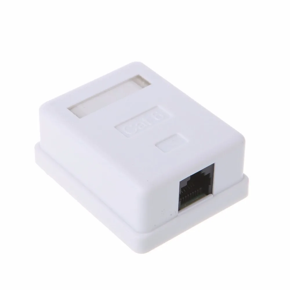 Cat6 RJ45 8P8C настенный блок сопряжения Jack адаптер UTP неэкранированный Однопортовый