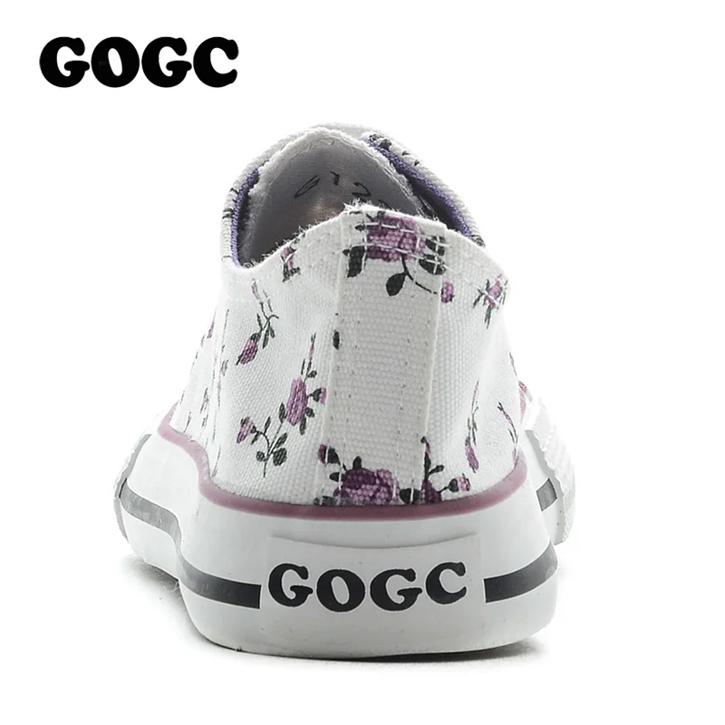 GOGC Цветка женская Обувь 2018 Новый Цветочные Холст Женщин на Лето Дышащий Прогулки