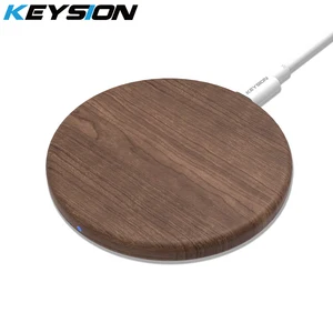 keysion wooden 10w qi fast wireless charger for iphone 11 xs max xr 8 plus wireless charging pad for samsung s10 s9 xiaomi mi 9 free global shipping