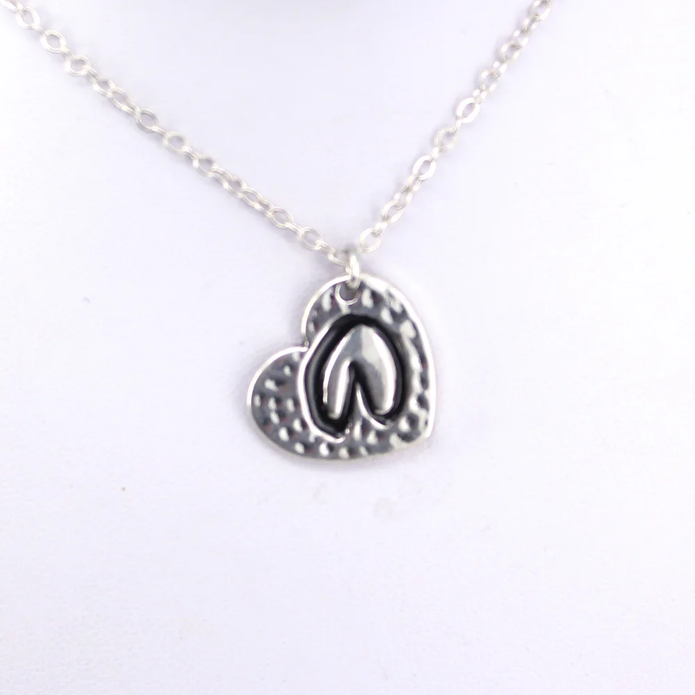 Hzew сердце лошадь лапа коготь кулон ожерелье для любителей лошадей|Цепочки| |