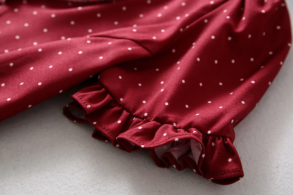 Платье с оборками на рукавах 2019 женское мини-платье v-образным вырезом и летнее