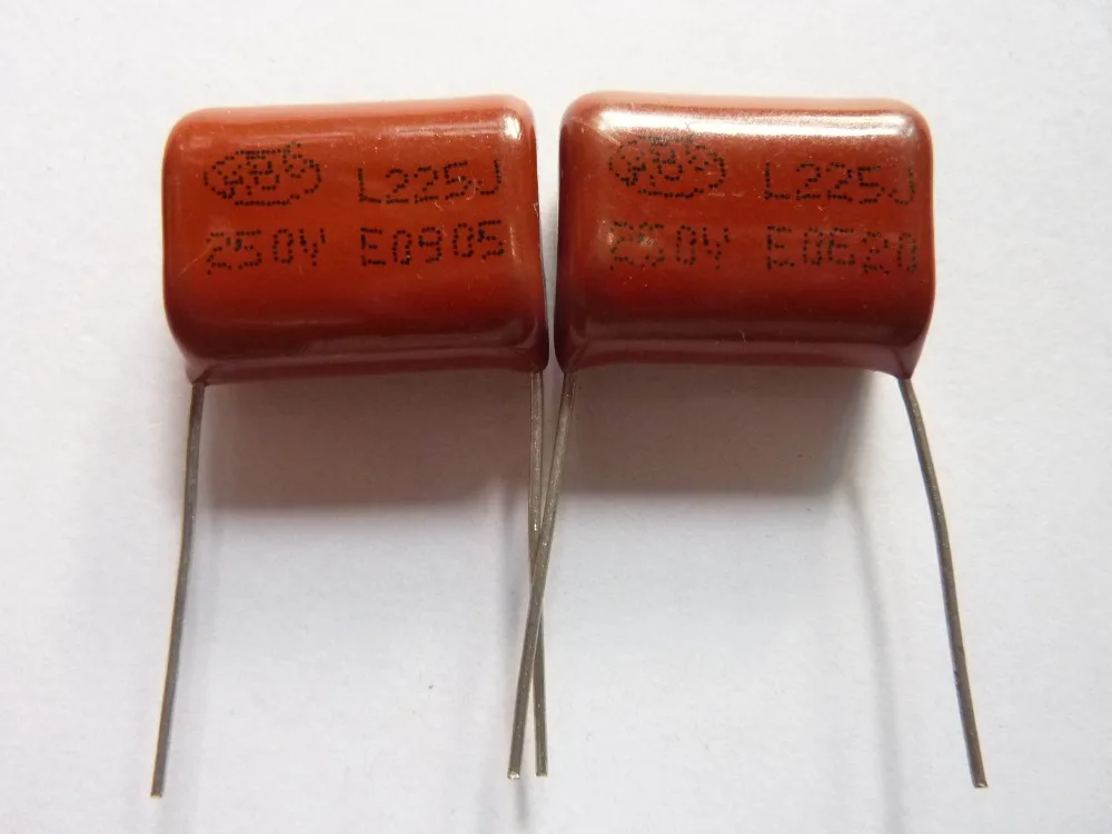 20 шт. CBB 225 250V 225J CL21 2 мкФ 2200nF P20 Металлизированный Полипропиленовый пленочный