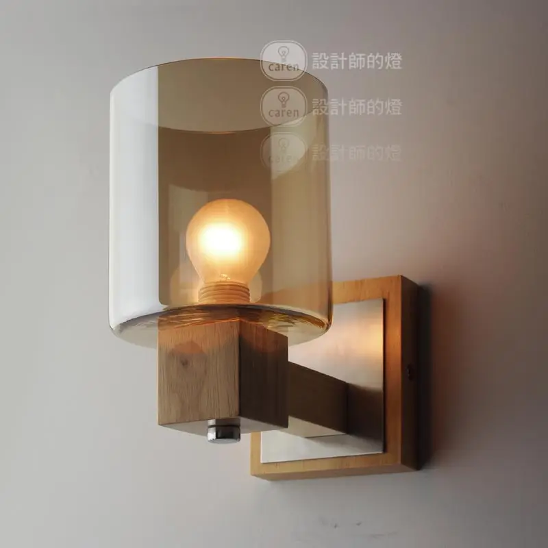 Фонасветильник в ретро стиле из дуба для спальни|wall lamp vintage|wood wall lampdesigner |