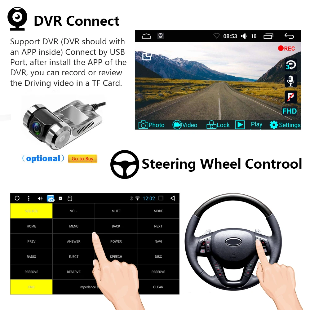 Podofo 1DIN 7" HD Android automatic Retractable Car Stereo RDS Audio Radio Bluetooth Car MP5 Player SD FM USB Rear View Camera