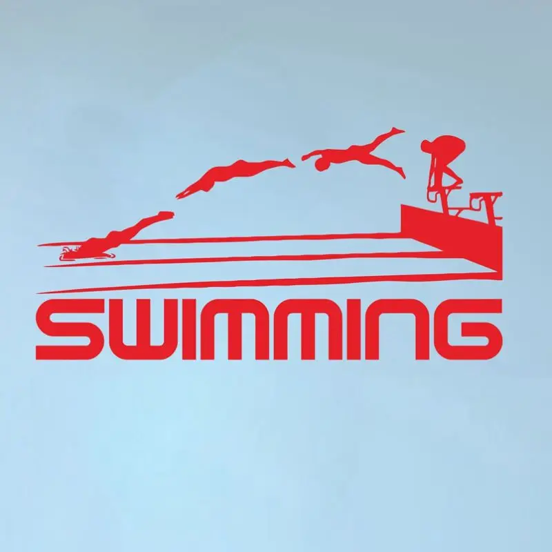 DCTAL плавательная наклейка triatlon etiqueta Run Riding nadador natacion vinilo chm decoracion фотообои bano