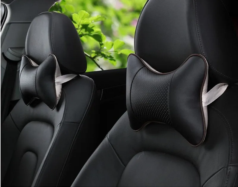 2 шт. авто Стайлинг кожи отверстие землеройная машина подголовник для Chevrolet cruze aveo