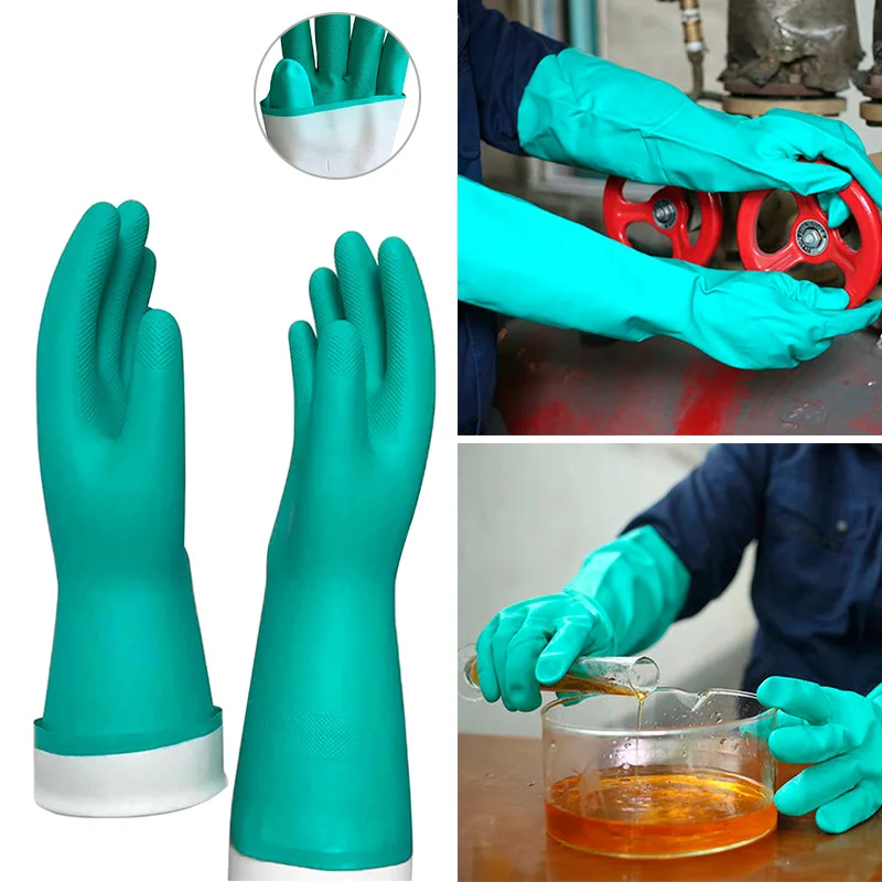 Nitrile чистящие защитные перчатки химически стойкие перчатки водонепроницаемые Reuseable Guanti impermeabili e riutzzabili BDF99