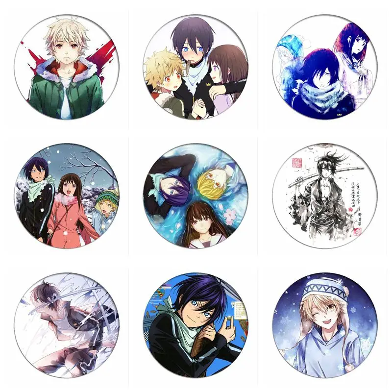 Fashion Anime Noragami Yukine Cosplay Badge Aragoto Yato Brooch Pins Iki Hiyori Collection Badges for Backpacks |