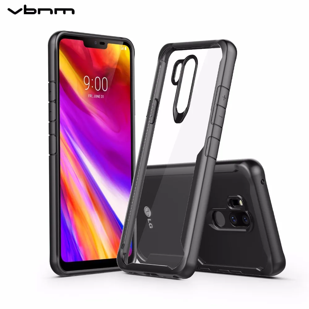VBNM чехол для LG G7 ThinQ случаях Ударопрочный силиконовый телефона прозрачная задняя