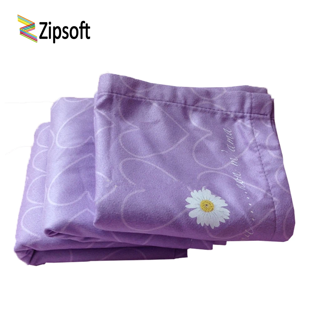 Zipsoft Детские банные полотенца фиолетовые красные Love 50*90 см пляжные накидки для