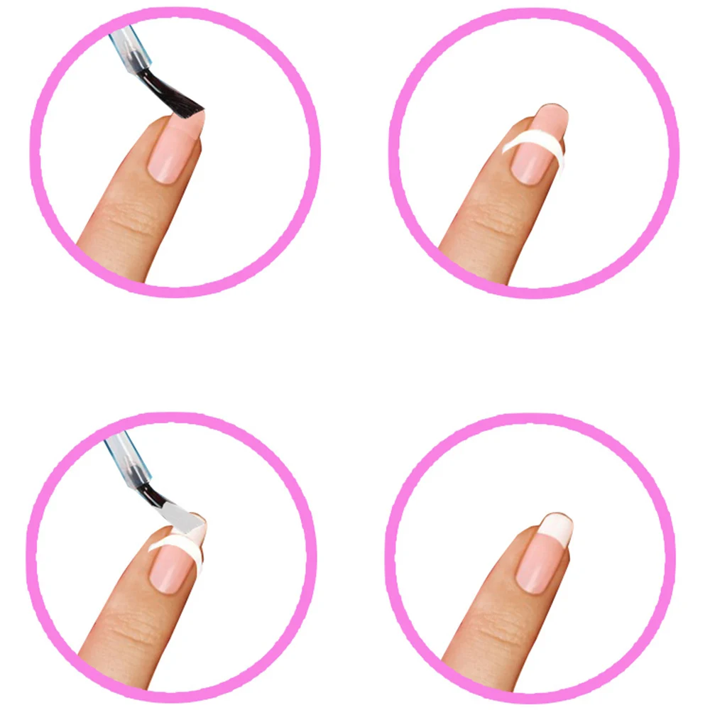 24 стиля наклейки для ногтей полый трафарет Руководство стикер набор французский