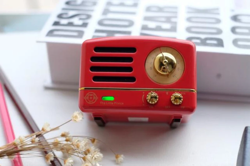 Maoking Маленький принц OTR динамик FM радио хиппи красный Мини Bluetooth Беспроводная Музыка металлический плейер MW-2 подарок для девочки