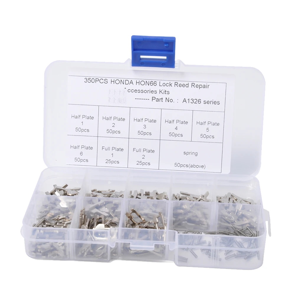 

350 Piece Car Lock Reed Key Gasket Plate with Case Set for Honda