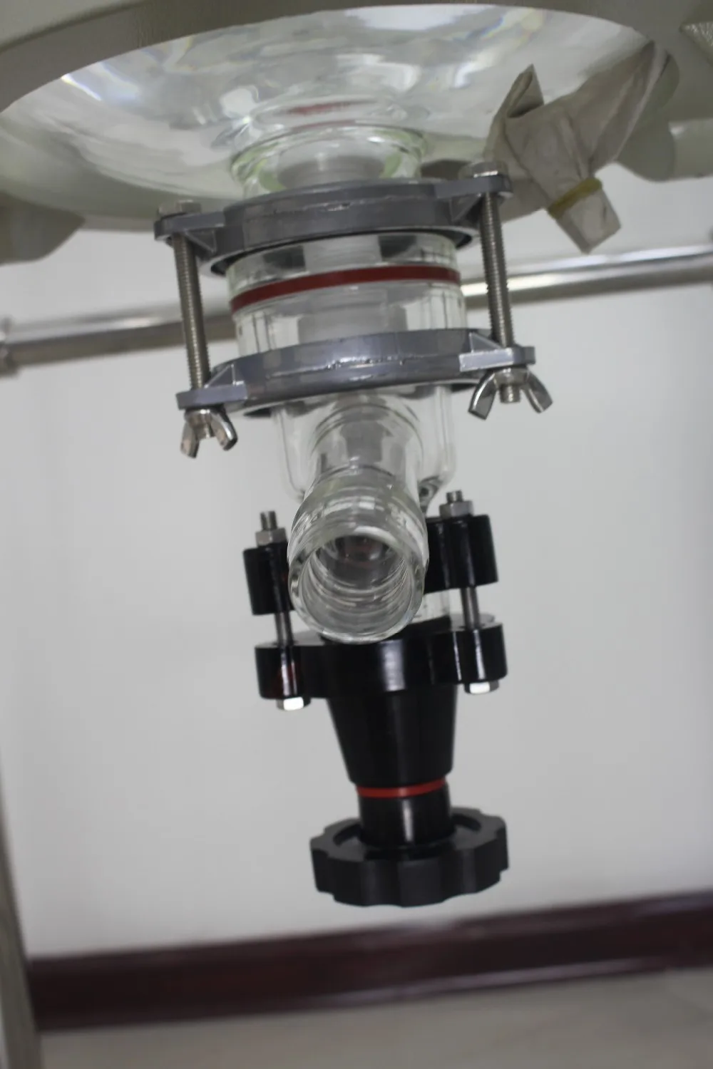 

CE Approved 5L Lab Glass Vacuum Reactors with intelligent temperature controller with condensor w SUS304 heating bath for pilot