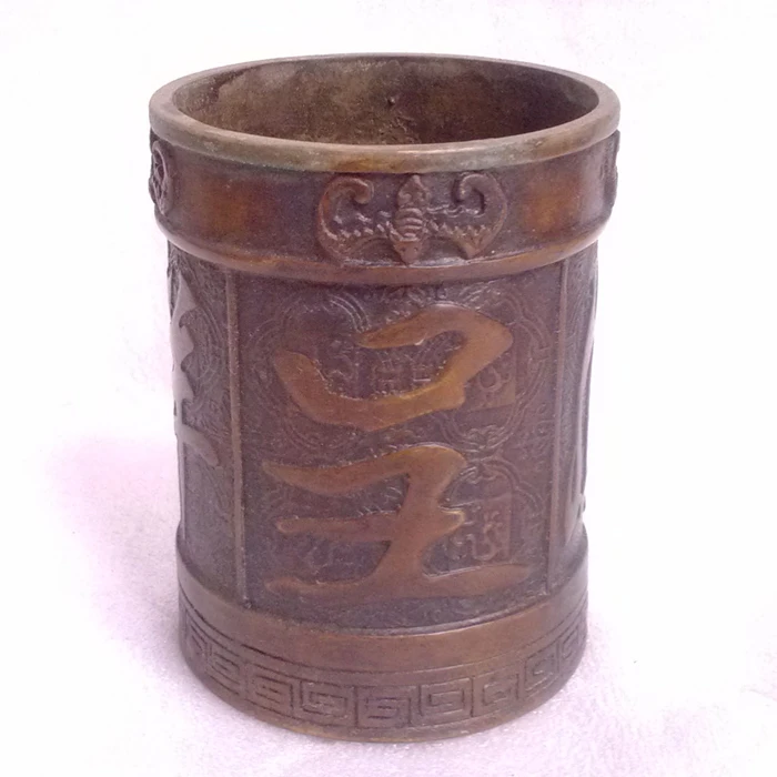 Древний город Феникс медь световое перо большие антикварные украшения Zhaocai