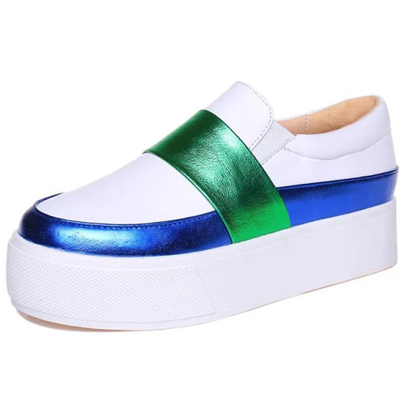 Новое Прибытие Весна 2016 Женщины Платформы Смешанные Цвета Повседневная Обувь