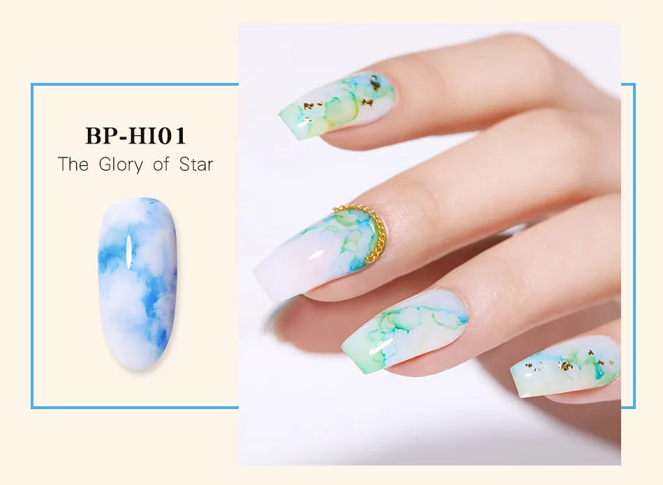 BORN PRETTY Blossom лак для ногтей многоцветный цвет воды чернила для ногтей Blossom маникюрный лак Красота дизайн ногтей