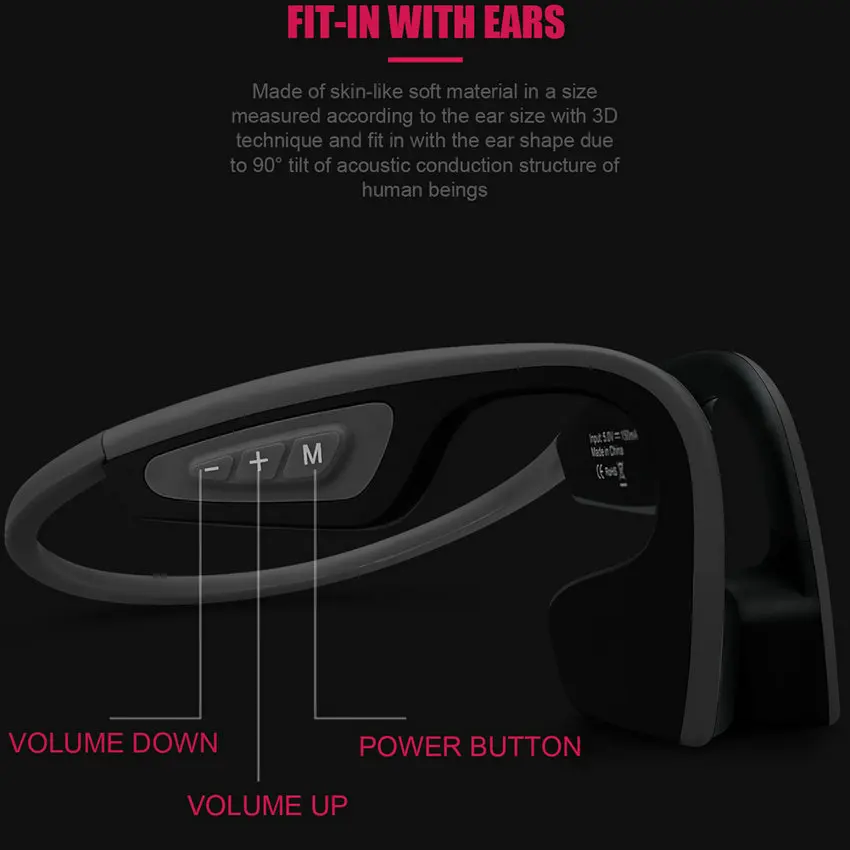 Bluetooth наушники с костной проводимостью и защитой от пота|Наушники гарнитуры| |