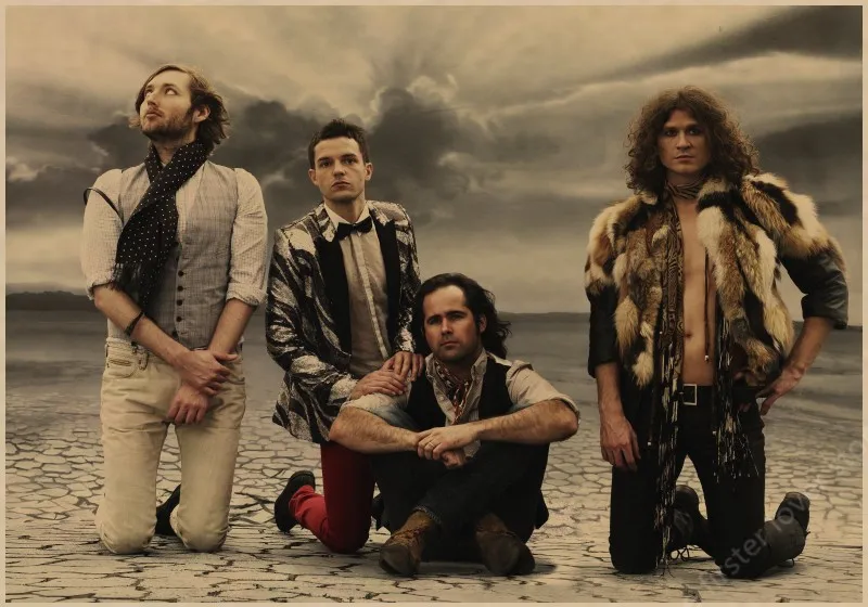 The Killers винтажный Ретро рок-группа музыкальная гитара матовый плакат на крафт-бумаге стикер на стену домашний декор