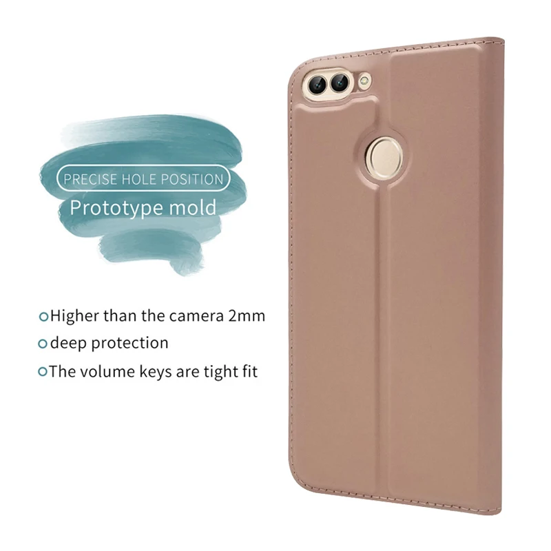 Huawei P Smart чехол, флип-кошелек, кожаный чехол P smart Coque, Магнитный флип-чехол с подставкой для huawei Enjoy 7 s, чехол для телефона s