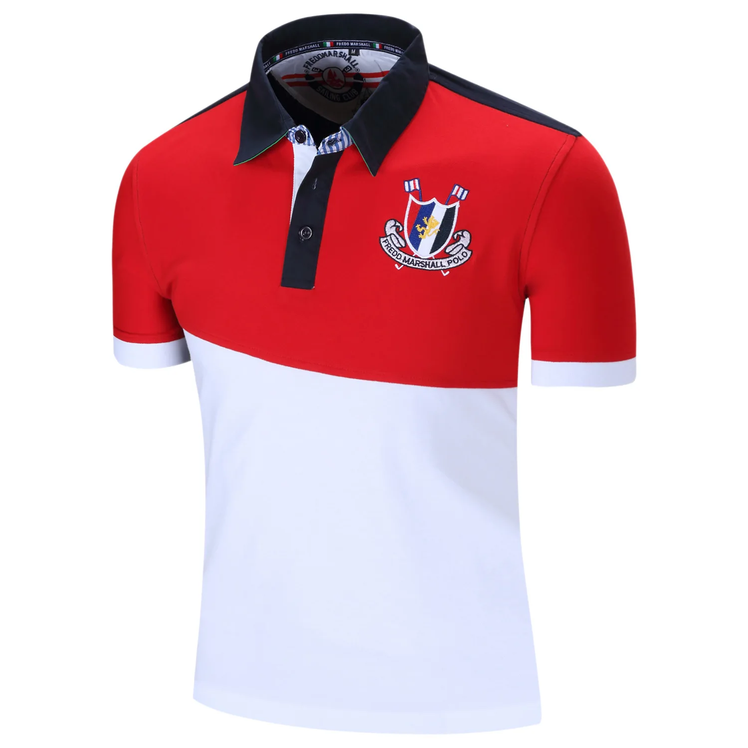 2017 Модная рубашка поло Fredd Marshall Мужская Дизайнерская для мужчин с коротким