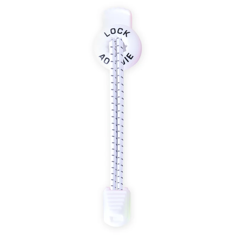 White AONIJIE E4055 Светоотражающие для детей и взрослых Одна пара эластичные шнурки для обуви без завязок кружевные для кроссовок ботинки для бега марафон Пешие прогулки - Цвет: White