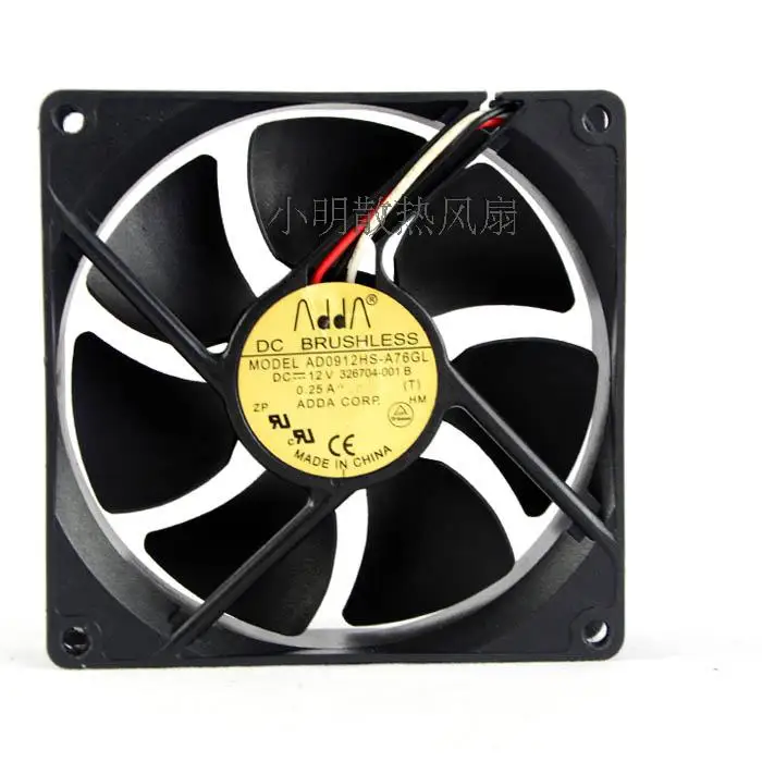 

Free Delivery. 9025 12 v 0.25 A 9 cm/cm 3 needle case fans AD0912HS - A76GL