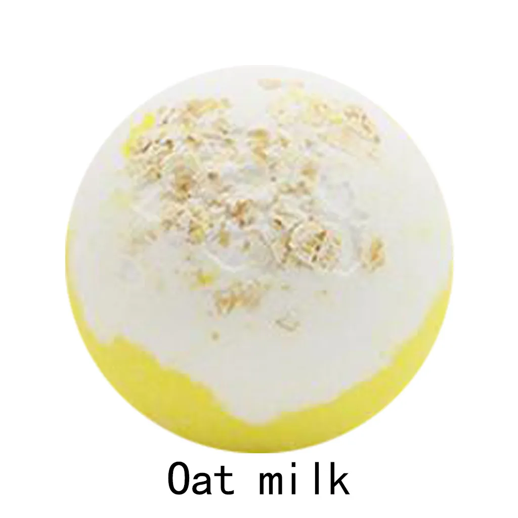 Oat milk ISHOWTIENDA купальный бомба взрыв мяч пышная газированные спа увлажняет пена для ванны 2 шт./пакет горячая распродажа - Цвет: Oat milk