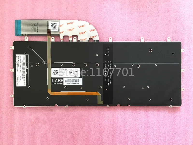 Новая клавиатура с подсветкой US для ноутбука/ноутбука Dell XPS13 9343 9350 9360 Inspiron 15 7547 7548