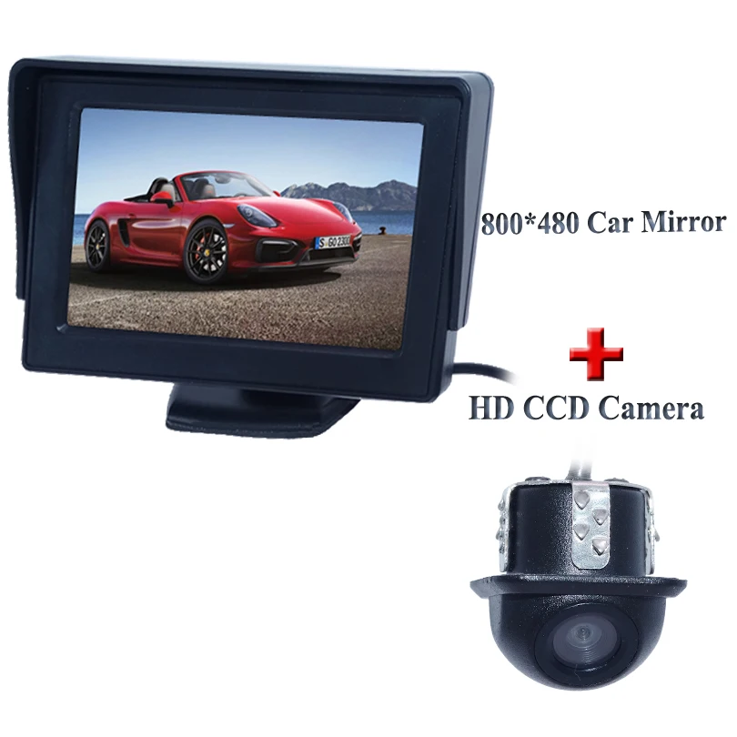 Новинка 800X480 4 3 ''TFT LCD HD цифровой автомобильный жидкокристаллический ЖК