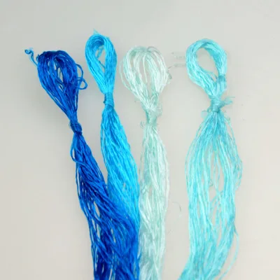 Популярный цвет 4 picese silk/Spiraea вышивка/Обычная цветная шелковая нить/шелковая вышивка ручной работы - Цвет: 15